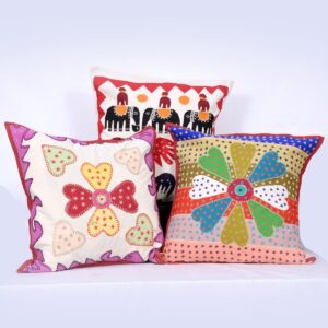 hand embroidery cushion